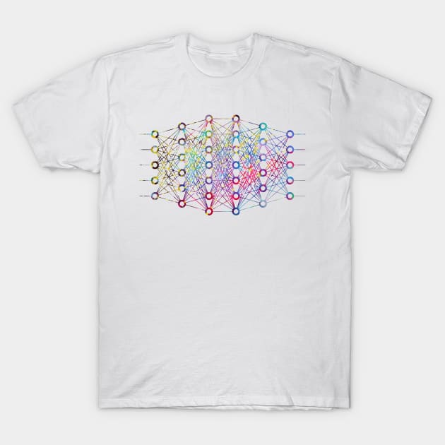 Neural Network T-Shirt by erzebeth